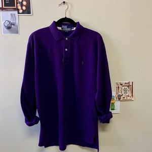Polo by Ralph Lauren Purple Long Sleeve Polo